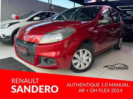 RENAULT SANDERO 1.0 AUTHENTIQUE 16V FLEX 4P MANUAL RENAULT SANDERO 1.0 AUTHENTIQUE 16V FLEX 4P MANUAL